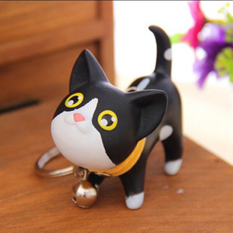 JOYJULY Cat Key Chain Kitten Keyrings for Car Key Chain Kawaii Adorable Bag Pendant,Gift Idea for Girls, Women and Men - Image 2